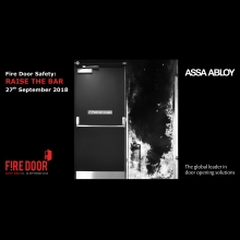 The event will take place on Thursday 27th September and is aimed towards building owners, facility managers and persons responsible for fire door safety