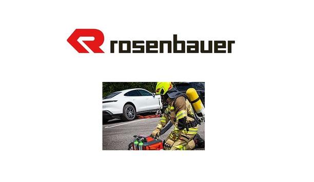 Rosenbauer's New Extinguishing System For Burning Traction Batteries In Electric Vehicles