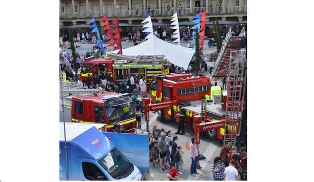 WYFRS Attends Emergency Services Day At The Piece Hall, Halifax
