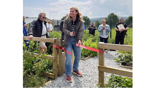 TV’s Katie Rushworth Opens Silsden Garden In The Area At The West Yorkshire Fire And Rescue Service (WYFRS) Station