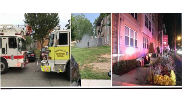 Branchville Fire Department's E811B Responds To Smoke Incident And Vehicle Collision