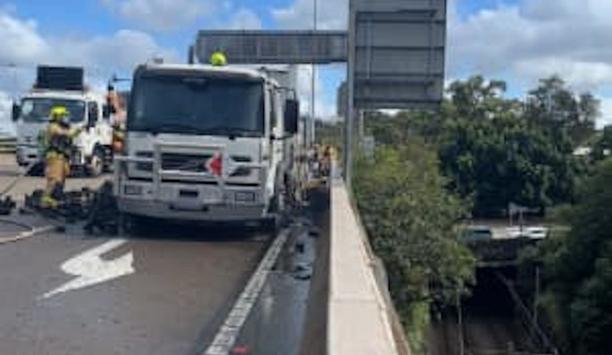 FRNSW Extinguishes Truck Fire On Anzac Bridge