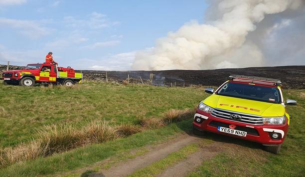 WYFRS Firefighters Continue To Battle Marsden Moor Fire