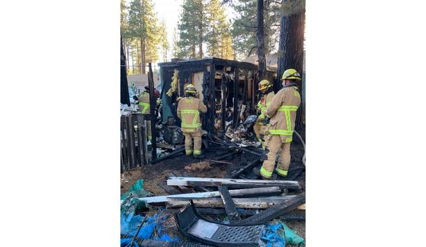 Big Bear Fire Department Responded To A Reported Structure Fire In The 400 Block Of Jeffries Road