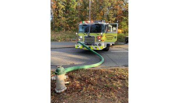 Branchville Volunteer Fire Company’s E811B Pumper Vehicle Responds To Shed Fire In Beltsville