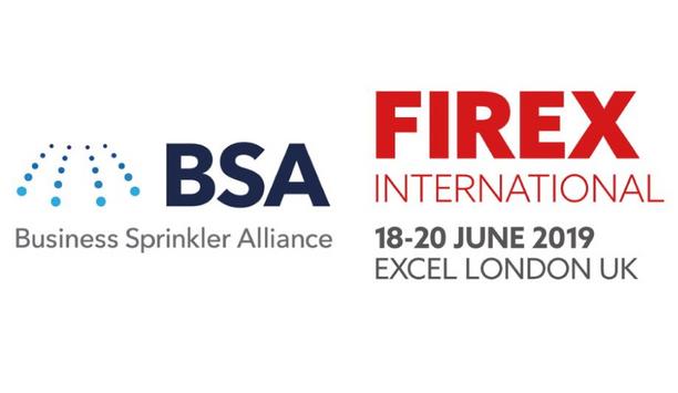 Business Sprinkler Alliance Announces Support For FIREX International 2019, Europe’s Renowned Fire Safety Event
