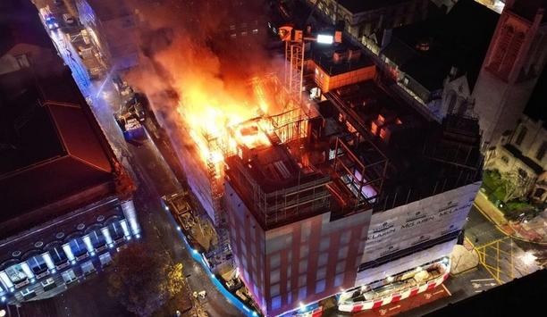 Major Fire Erupts At City Center Construction Site In Leeds