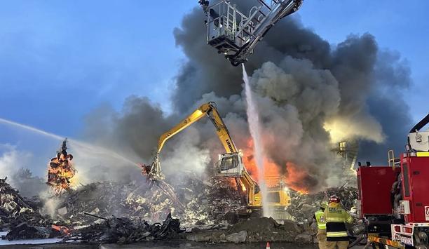 Fire And Rescue NSW Tackles Major Scrap Yard Blaze