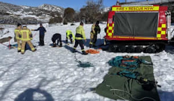 FRNSW Alpine Rescue Drill In Perisher Valley