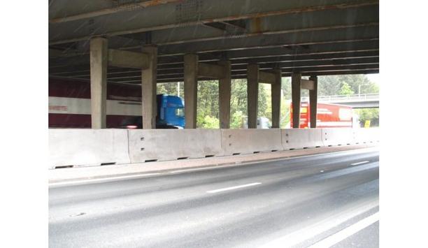 Hardstaff Barriers Enhances Security For BEAR Scotland For Their Project On The M8 At Junction 3