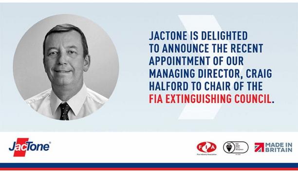Jactone’s Managing Director, Craig Halford Elected As Chair Of FIA Extinguishing Council