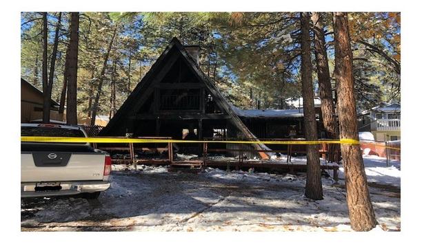 Big Bear Fire Department Units Respond To Maple Lane Home Fire