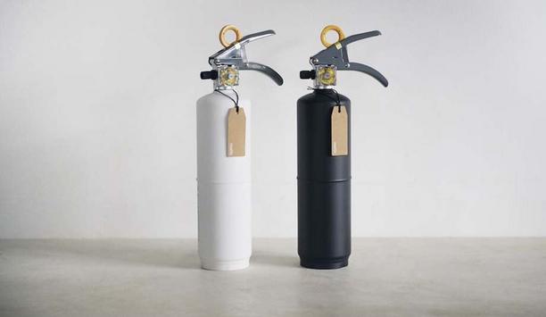 Stylish Fire Extinguishers Avoid Interference Of Tacky Red With Modern Home Decor