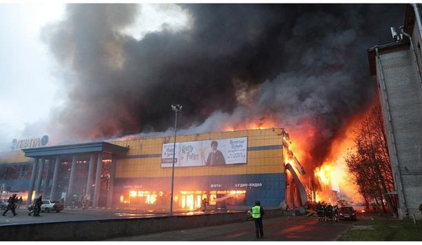 Finder Fire Safety Attends To Supermarket Fire In St. Petersburg, Russia