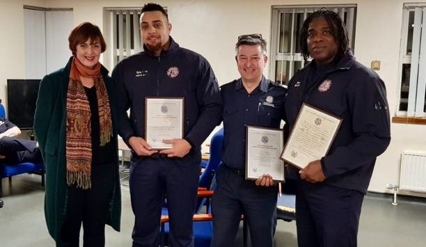 TWFRS Firefighters Receive Chief Fire Officer’s Commendations For Supporting Neighboring Family