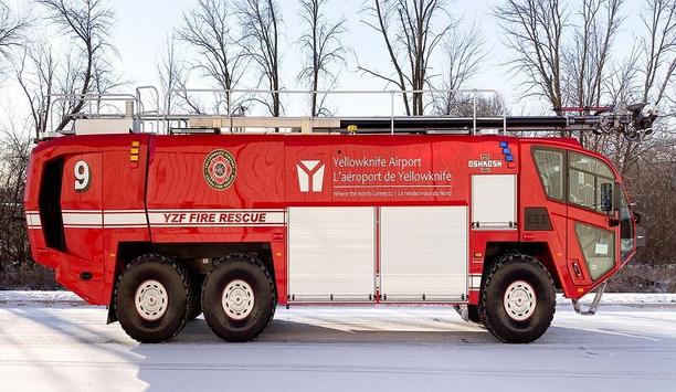 Yellowknife Airport In Canada Takes Delivery Of Oshkosh Striker 6x6 ARFF Vehicle