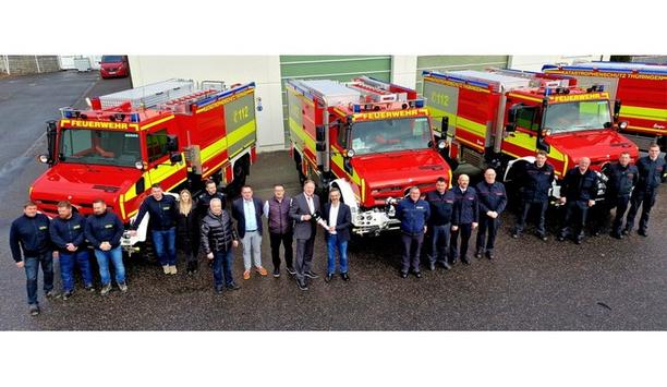 ZIEGLER Hands Over The First 4 TLF Forest Firefighting Vehicles On Unimog Chassis To The State Of Thuringia In Germany