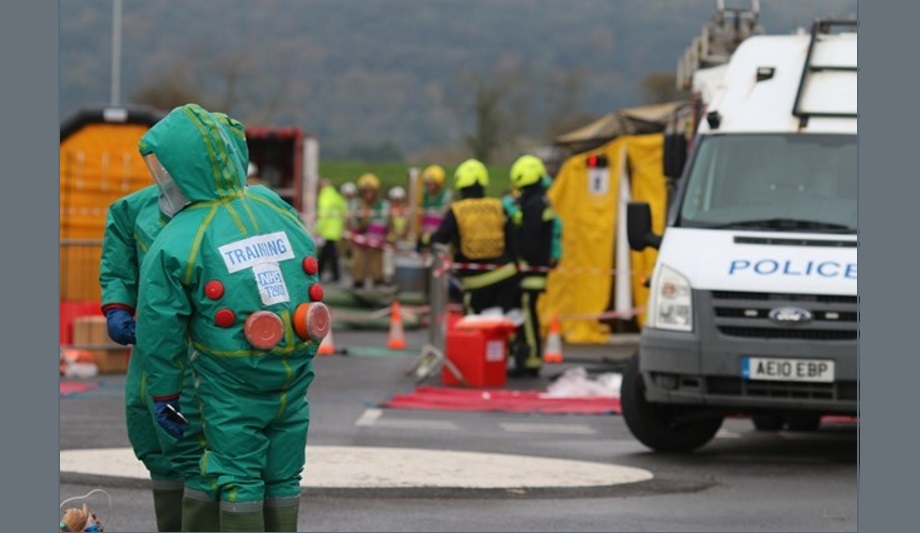 Avon Fire And Rescue Takes Part In Multi-Agency Training Exercises To Counter CBRNe Outbreak