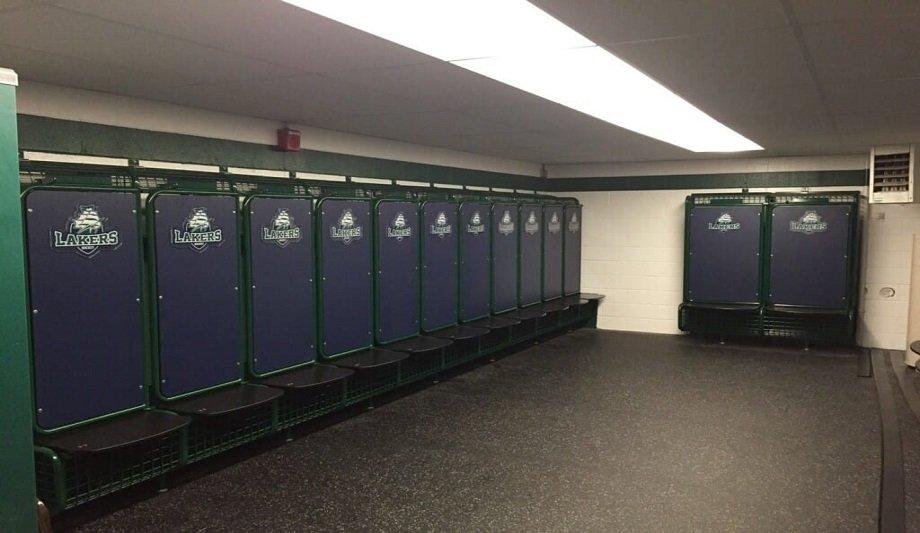 GearGrid’s Wall Mount GridIron Lockers At MercyHurst University Hockey