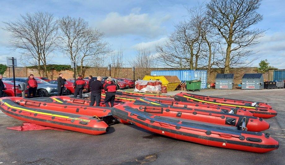WYFRS Firefighters Donate To Ukraine Equipment Convoy