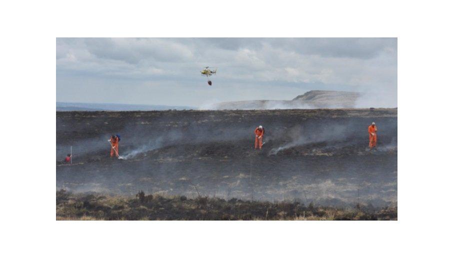 West Yorkshire Gives An Update On Moorland Fire On Marsden Moor