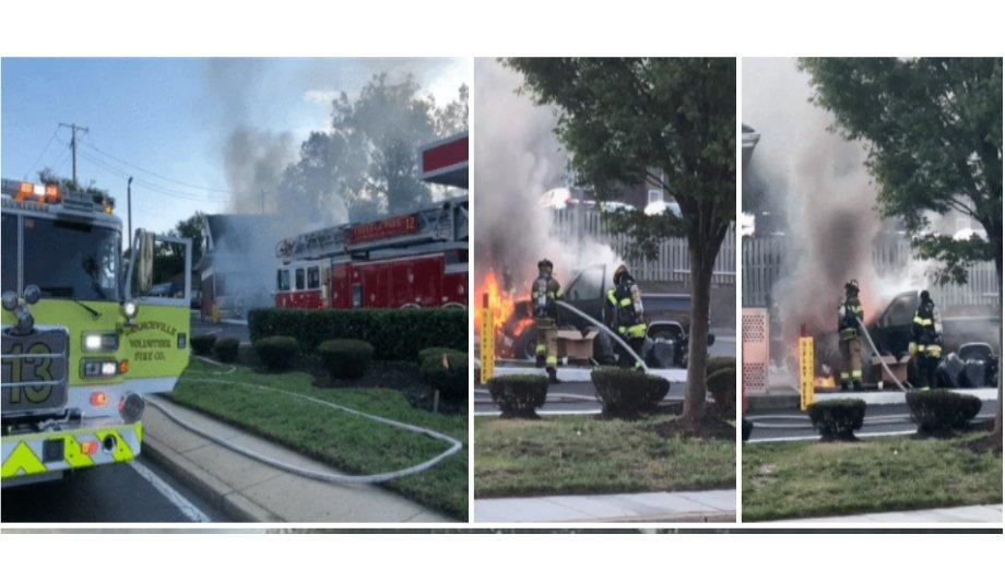 Branchville Fire Department Responds To Vehicle Fire At Gas Station