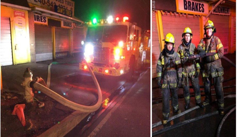 Branchville Fire Department's E113 Responds To Working Building Fire In Beltsville