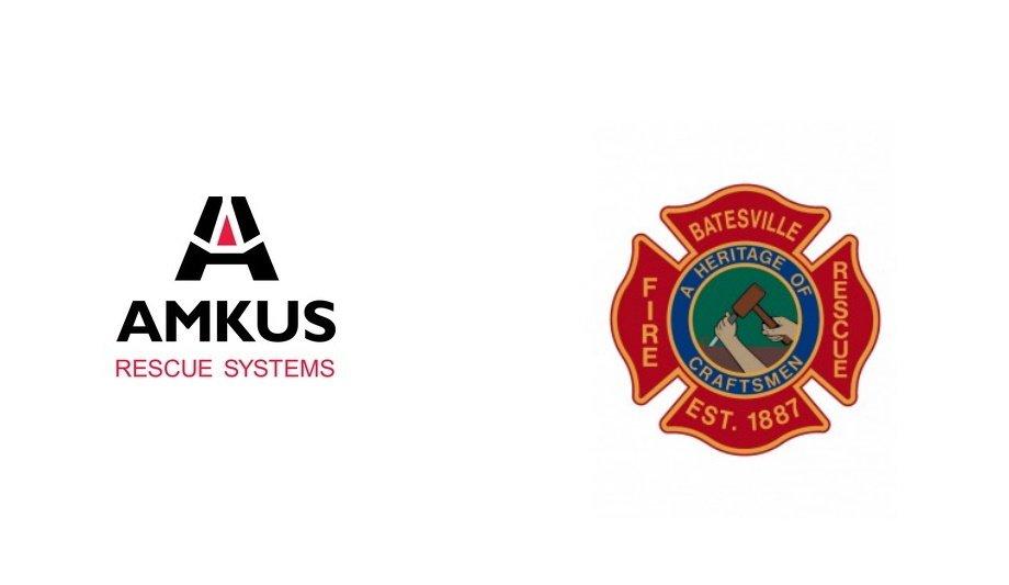 Batesville Fire Department Uses Amkus ION Spreader And ION Cutter To Rescue Person Trapped Under Vehicle Rollover