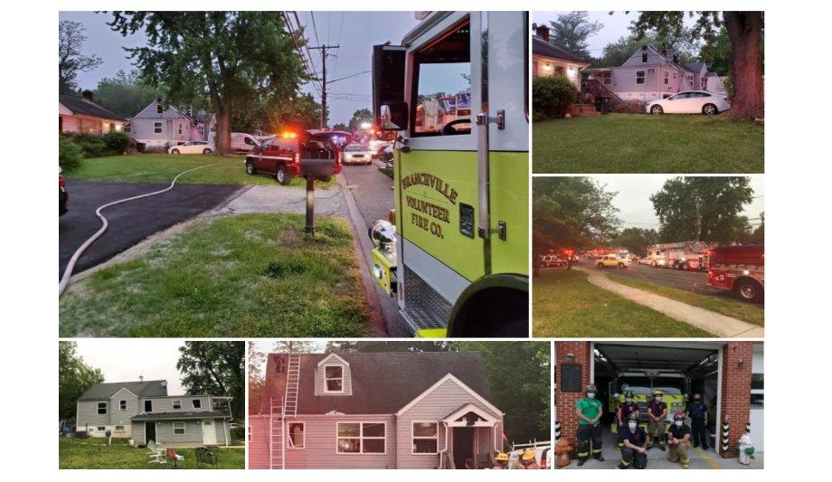Branchville Engine 11 Operates On Beltsville House Fire