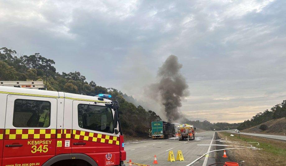 FRNSW Battles Intense Lithium-Ion Truck Fire