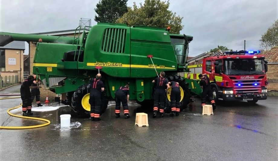 Cambridgeshire Firefighters Raise Donations From Car Wash Events As Part Of The Car Wash League