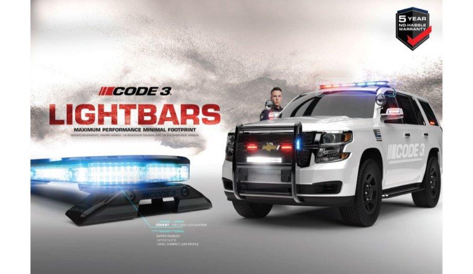 Code 3 Introduces Remarkably Thin, Highly Adaptable Covert™ Lightbar