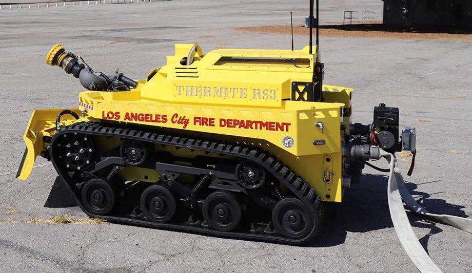 Redeploying A Firefighting Robot To Spray Disinfectant And Fight COVID-19