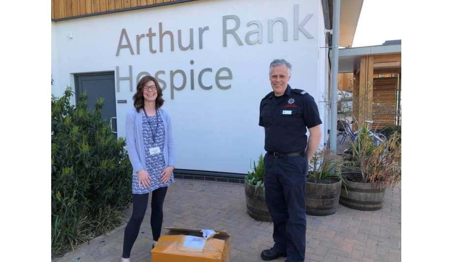 Cottenham Firefighter Roger Pake Rallies Local Community To Donate N-95 Face Masks To Arthur Rank Hospice Charity