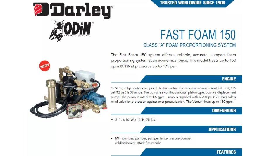 Fast Foam 150: Reliable Foam Proportioning System