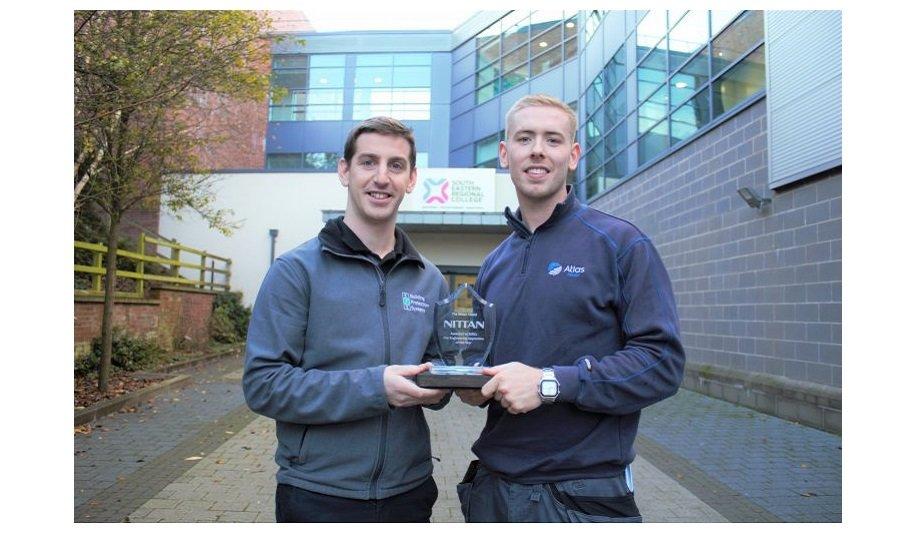 Two Fire & Security Apprentices Jointly Lifted NITTAN Shield Fire Engineering Apprentice Of The Year