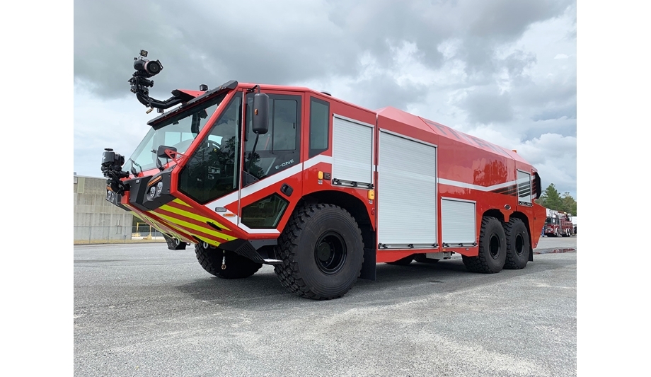 E-ONE Delivers TITAN 6X6 Aircraft Rescue And Firefighting Vehicles To The Civil Aviation Authority