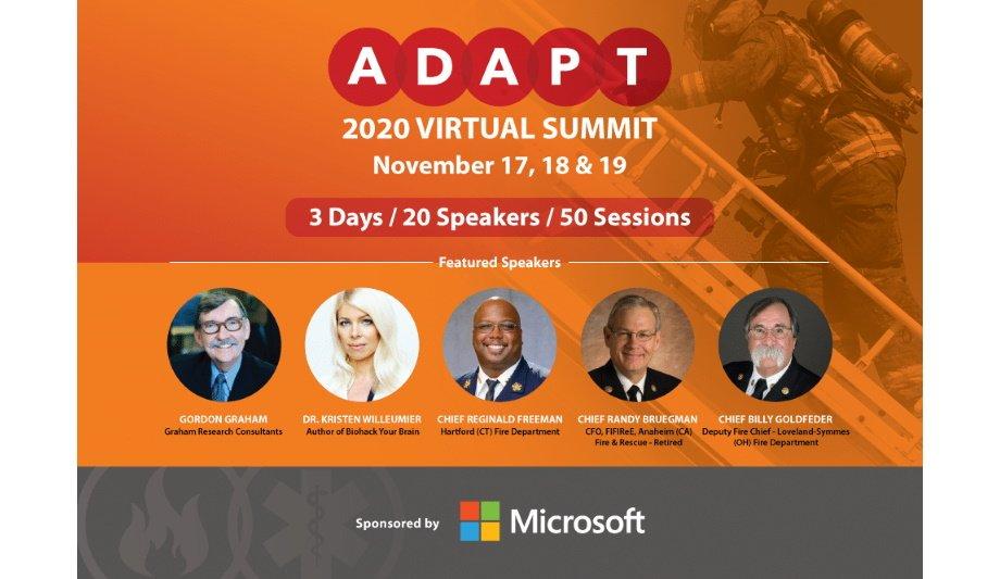 Emergency Reporting To Host ADAPT 2020 Virtual Summit Event For The Fire And Emergency Services
