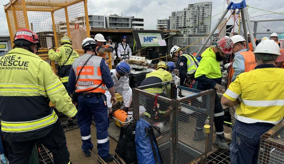 FRNSW Crew Aids In Construction Site Rescue In Epping