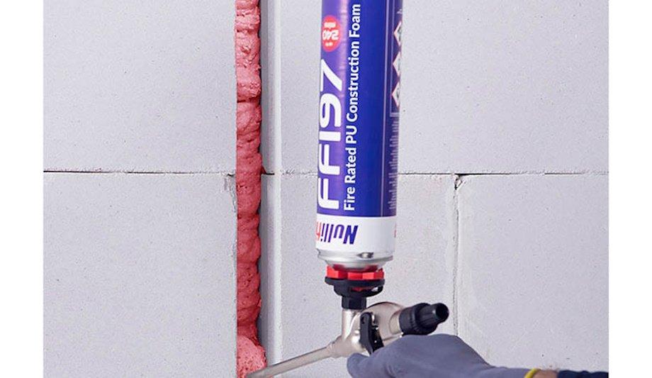Nullifire FF197 Gun Grade Fire Rated PU Foam Fills Gap In The Market