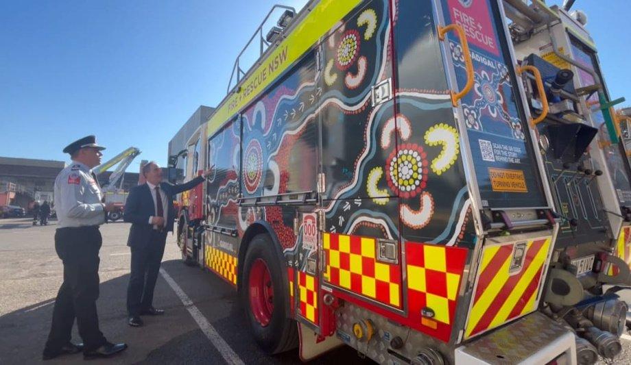FRNSW Fire Truck Features Indigenous Artwork To Commemorate Reconciliation Week