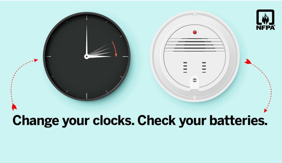Firefighters Reminding Citizens To Check Smoke Alarms During Daylight Savings Time