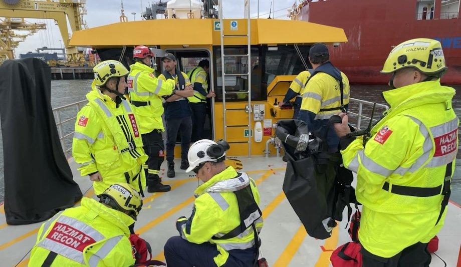 Port Botany HAZMAT Exercise With FRNSW, AMSA
