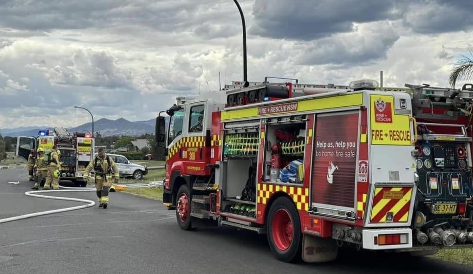 FRNSW Battles Hunter Valley Garage Fire Smoke Inhalation