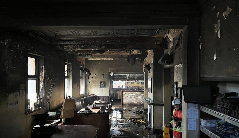 FRNSW Extinguishes Fire In Historic Newcastle Hotel