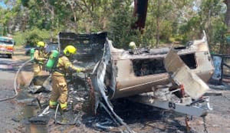 FRNSW Contain Caravan Fire: LPG Safety Reminder