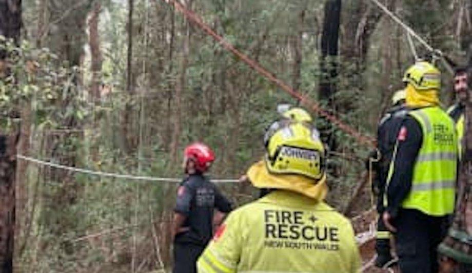 FRNSW Paraglider Rescue On NSW Mid-North Coast