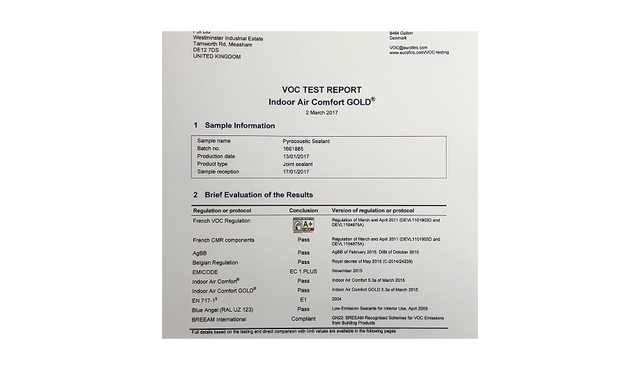 FSi Limited Release Details And The List The Products That Have Received Indoor Air Comfort Gold Approval