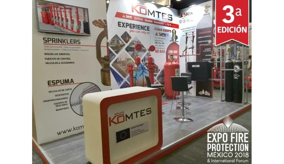 Grupo Komtes Exhibits SIEX Kitchen Protection Systems And Valves From AG Sprinkler At EXPO FIRE PROTECTION MEXICO 2018