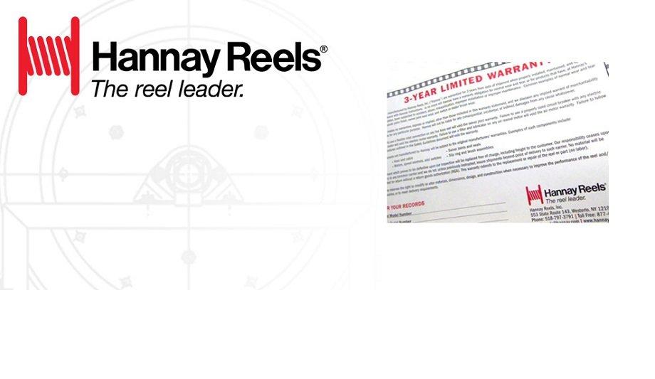 Hannay Reels Announces 3-Year Limited Warranty On Its Products